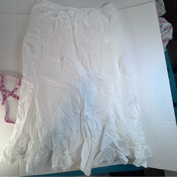 . John’s Bay White Crinkle Midi Skirt – Women’s 1X - Picture 10 of 10